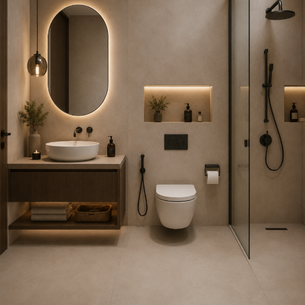 Picture of Floor tile antid. c3 alypia, cement effect, grip, 75x75