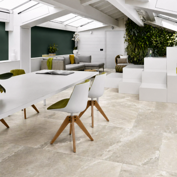 Picture of Floor tile rock salt, stone effect, matt, 60x120
