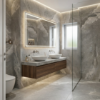 Picture of Floor tile rock salt, stone effect, matt, 6mm 120x240