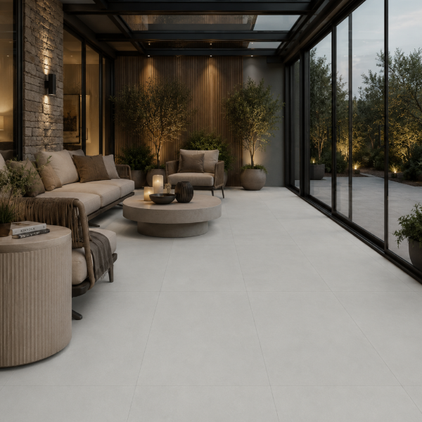 Picture of Floor tile silky, cement effect, matt, 60x120