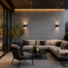 Picture of Floor tile inout sopdet, cement effect, matt, 9mm 30x60
