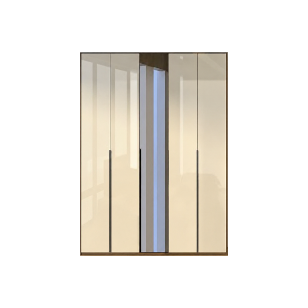 Picture of Wardrobe, sposami, 5 doors  oak , cashmere, 223x230x60.5cm