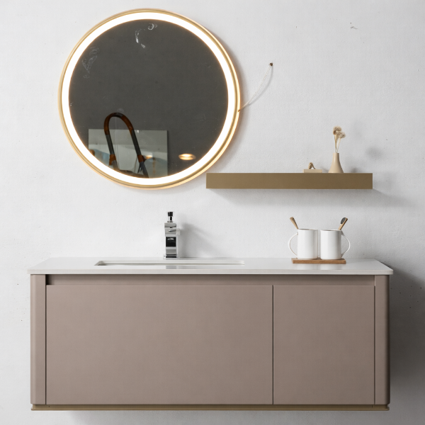 Picture of Elysee bathroom furniture set, solid wood cabinet, ceramic basin, espresso 100x55.5