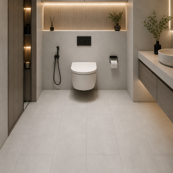 Picture of Floor tile iron, cement effect, matt, 9mm 30x60