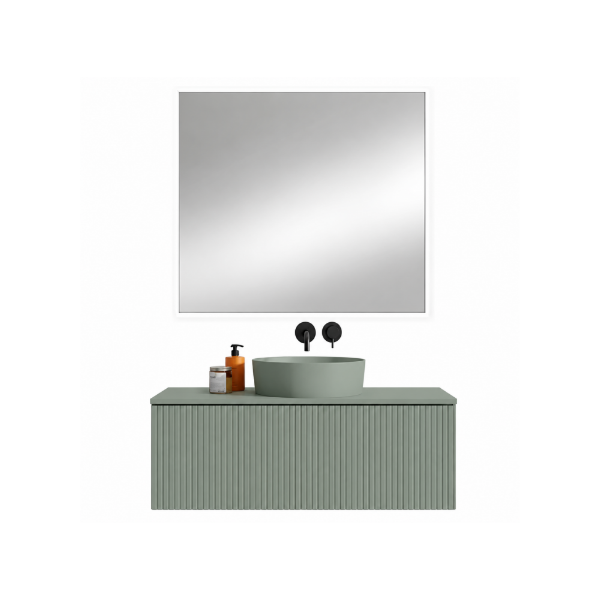 Picture of Rectangular mirror for elegance furniture white, touch screen with led, 100x70