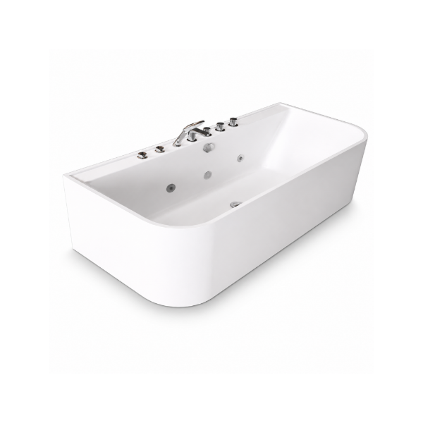 Picture of Emma bathtub hydromassage, acrylic, freestanding, white, 170x75x60 cm