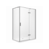 Picture of Rectangular shower enclosure, gun grey profile, 80x120x200 8mm