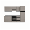 Picture of Kitchen, ronny, dx, grey/anthracite, 255x216cm