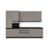 Picture of Kitchen, gio, sx, grey/anthracite, 330x240cm