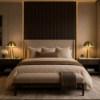 Picture of Table lamp, mushroom, steel finish ab-r(s-014), brushed brass, d.35*h55cm, socket:e27*2 