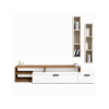 Picture of Tv composition, vittoria, tv base+2 wall cabinets, grey-cashmere, 270.5X45X44H/123X30X25H cm