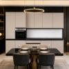 Picture of Kitchen, gio, sx, fango opaco/fango, 330x240cm