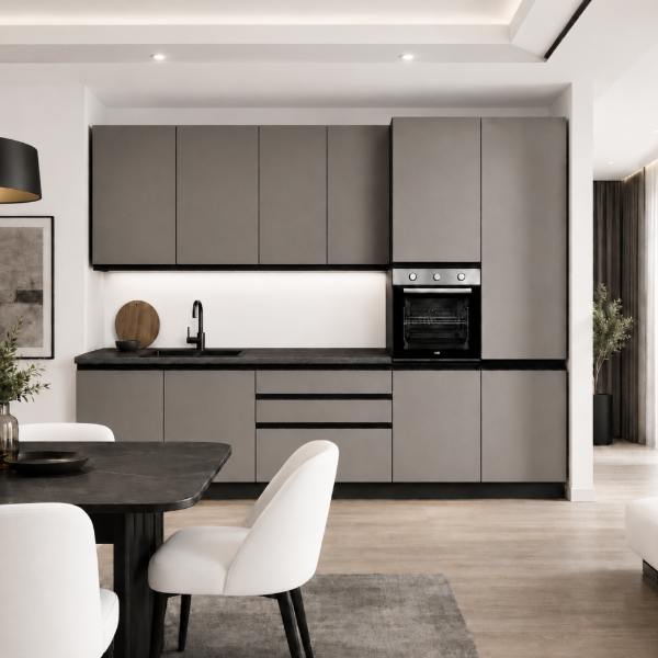 Picture of Kitchen, gio, dx, grey/anthracite, 330x240cm