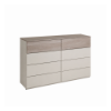 Picture of Chest of drawers, favorita, 4+4 drawers, cashmere, 139X44.4X80.2cm