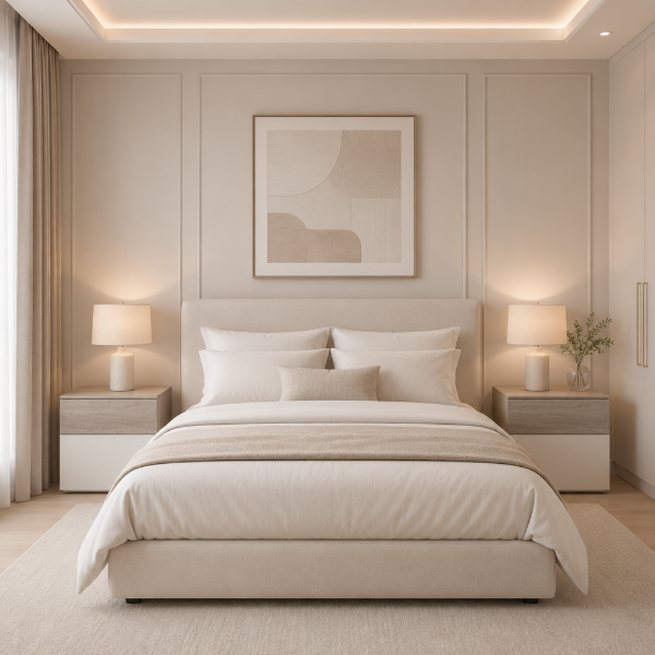 Picture of Nightstand, favorita, cashmere, 60X44X42.4cm