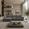 Picture of Left-hand sofa corner, vigo, fabric, cement, 303x172x82cm