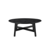 Picture of Coffee table, bento , wood structure, black, dia.85x35cm