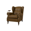 Picture of Armchair, oscar, leather, green, 92x93x96cm 