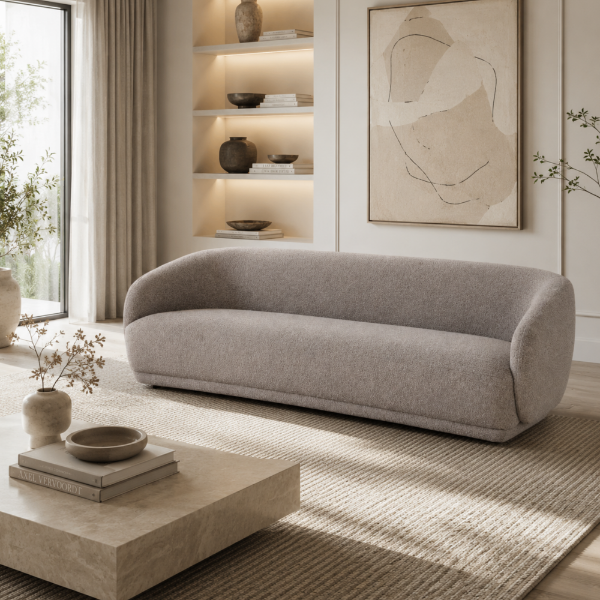 Picture of Sofa 4 seater, boho, grey, 241x97x78cm 