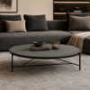 Picture of Coffee table, uptown, black-grey, 123x121x27cm 
