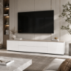 Picture of Tv base, privilegio, 2 doors and 2 flaps, white glossy, 200X44.2X45(H) cm