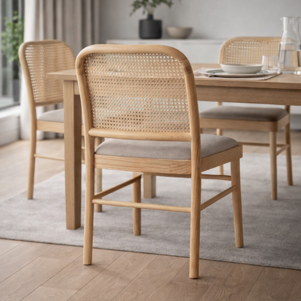 Picture of Chair, altana, cream, cushion grey, 48x51x80cm 