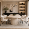 Picture of Dining chair, egza, cream, 60x59x75cm 