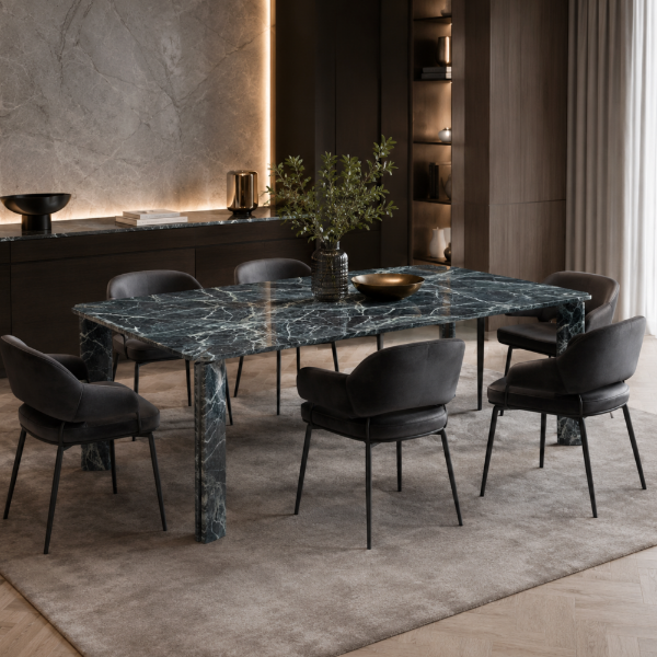 Picture of Dining table, dua, marble, green, 240x110x76cm