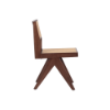 Picture of Dining chair, vintage, wood walnut, cream, 48x57x82.5cm
