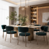 Picture of Dining chair, devon, green, 56x55x79 cm 