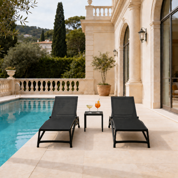 Picture of Sunlounger, atlantico, polypropylene, anthracite, 204x70 cm 
