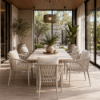 Picture of Chair with armrestm amaya alu, sand, 55x65x80cm 