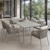 Picture of Dining table , pixel, aluminium, sand, ceramic table top, 90x160x73cm