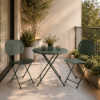 Picture of Table, arc en ciel, steel, dark green, 80x80x74cm