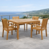 Picture of Dining table, mateo, teak natural, 80x140x76.2cm
