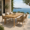 Picture of Dining table, mateo, teak natural,  90x160x76.2cm