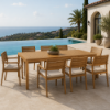 Picture of Dining table, mateo, teak natural, 100x200x76.2cm