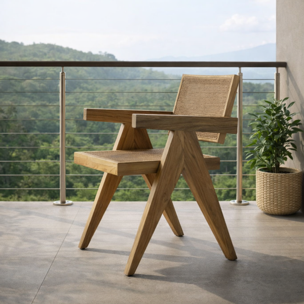 Picture of Lounge chair, tribute, teak natural, honey, 56x53.5x79cm