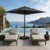 Picture of Umbrella, mega mini pro, fabric+aluminum, black+dark grey, 210x211
