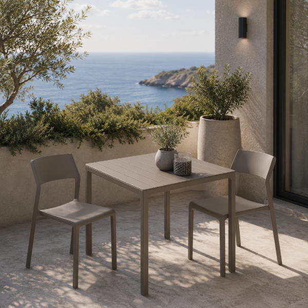 Picture of Chair, trill bistrot, polypropylene, tortora,  50x51.5 cm