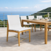 Picture of Chair, bioko, teak natyral, white, 50.8x58.6x81cm