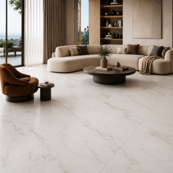 Picture of Floor tile niro, marble effect, matt, 9mm 90x90