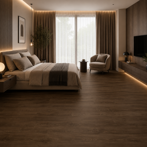 Picture of Vinyl ,chapel oak 22858, dark brown,  1316x191x4.5mm, top layer 3.3mm