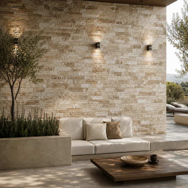 Picture of Floor tile magma beige, stone effect, matt, 30x60