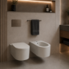 Picture of Otis bidet, ceramic, wall hung, pomice matte, 38.5x56cm