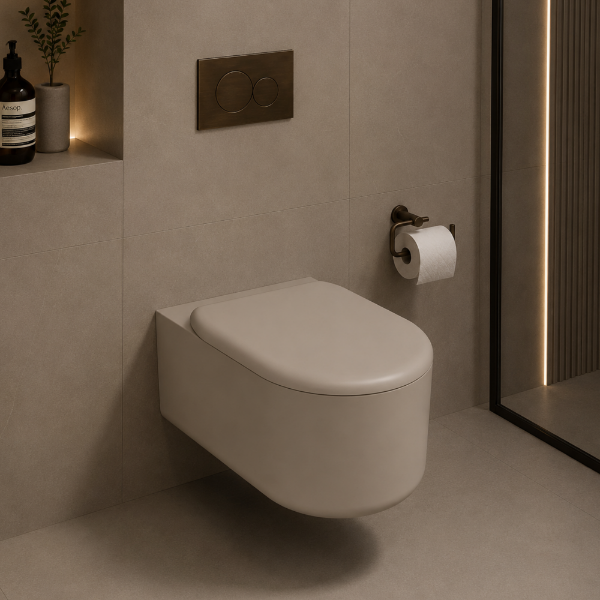 Picture of Itaca seat cover, soft close, avena, matte, 37x53cm