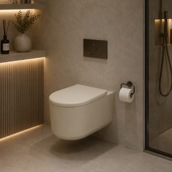 Picture of Itaca wc, ceramic, wall hung, linen, matte, 37x53cm