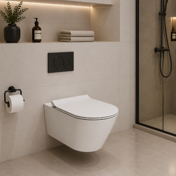 Picture of Kube x wc, ceramic, wall hung, white, matte, 55x36cm