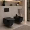 Picture of Kube x bidet, ceramic, wall hung, anthracite, matte, 55x36cm