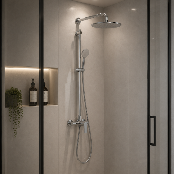 Picture of Wall arm shower, chrome